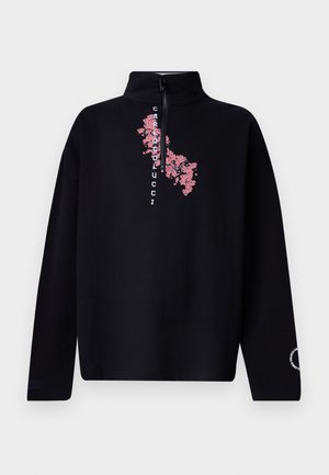 HALF ZIP UNISEX - Zip-up sweatshirt - black