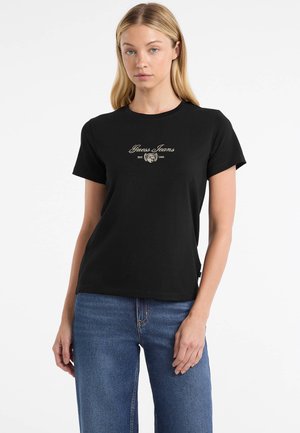 LOGOSTICKEREI - Trükipildiga T-särk - schwarz