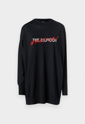 The Kooples Strikkegenser - black/red/off white