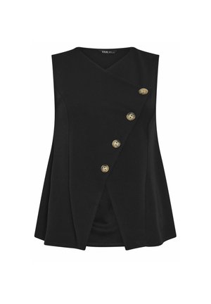 Yours Clothing, PLUS SIZE WAISTCOATS. - Bodywarmer - black