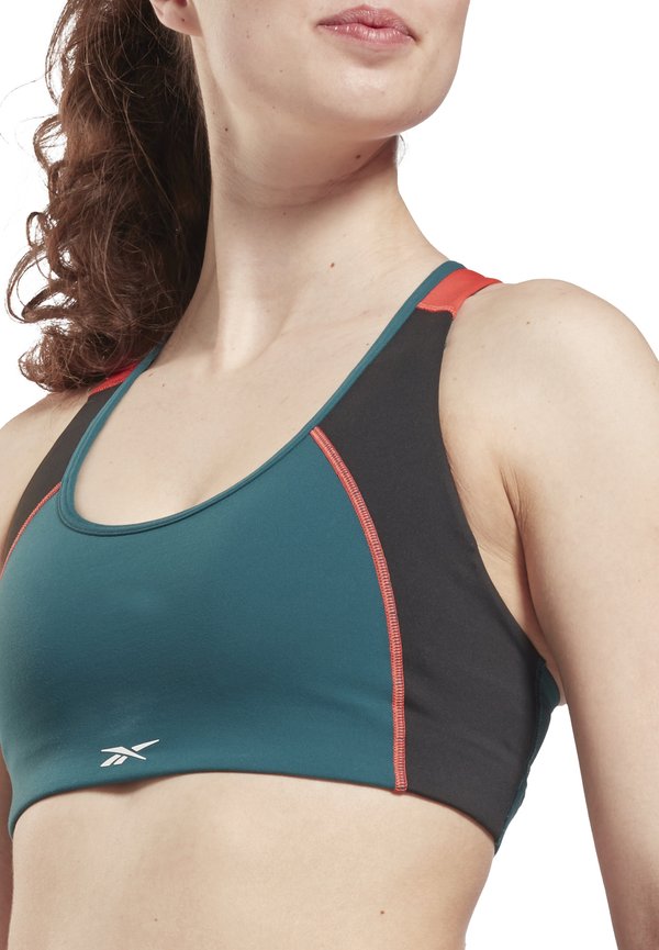 TRAINING WORKOUT LUX RACER COLORBLOCK SPEEDWICK MEDIUM SUPPORT - Sports bra - midnight pine4