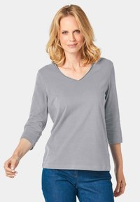 GOLDNER Langarmshirt - silver-coloured grey