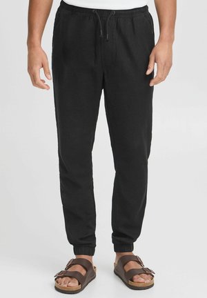 11 Project PROEYVIND LINEN MIX - Trousers - true black