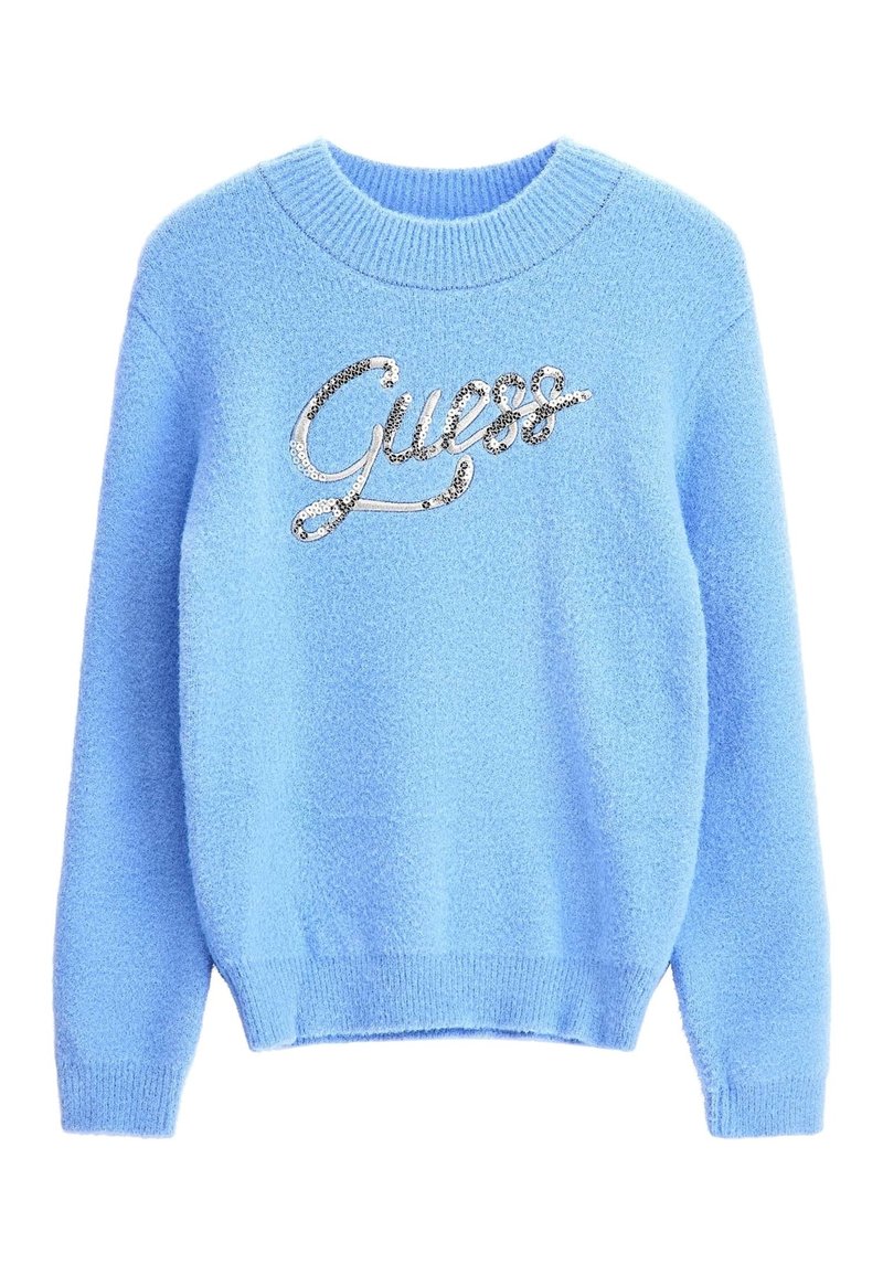 Guess Kids JUNIOR - Stickad tröja - bleu ciel