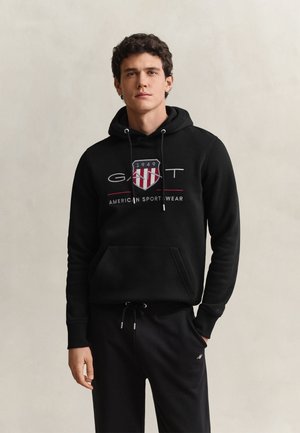GANT, - Bluza z kapturem