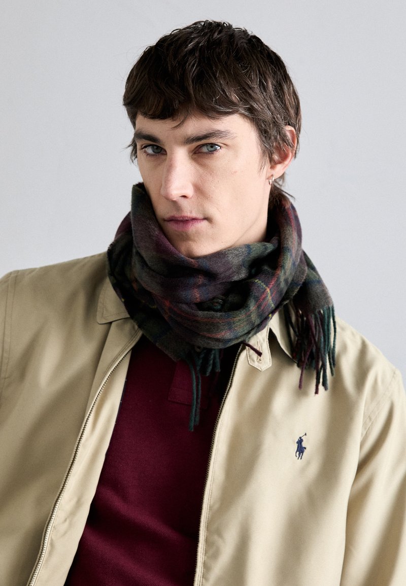 Polo Ralph Lauren PLAID WOOL CASHMERE SCARF - Šalikas - green