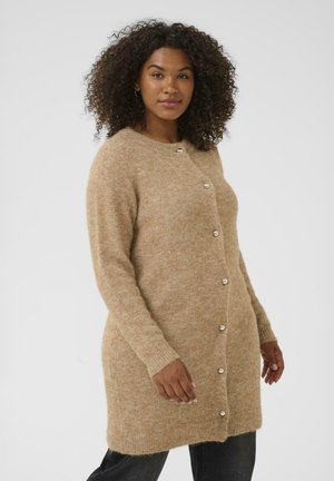 Kaffe Curve RUBY - Vest - toasted coconut melange