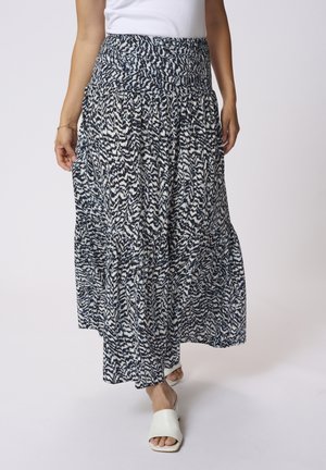 Maxi skirt - blue   white graphic print
