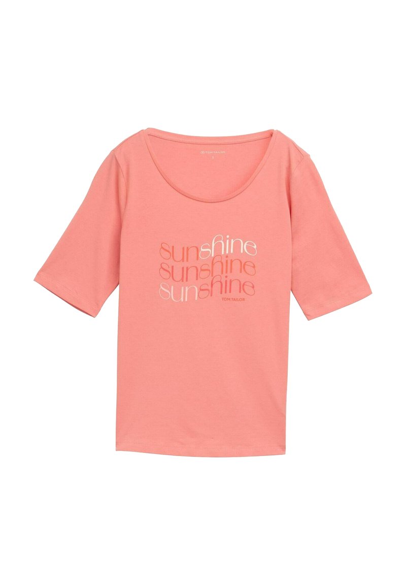 Tom Tailor T-shirt print koraalrood