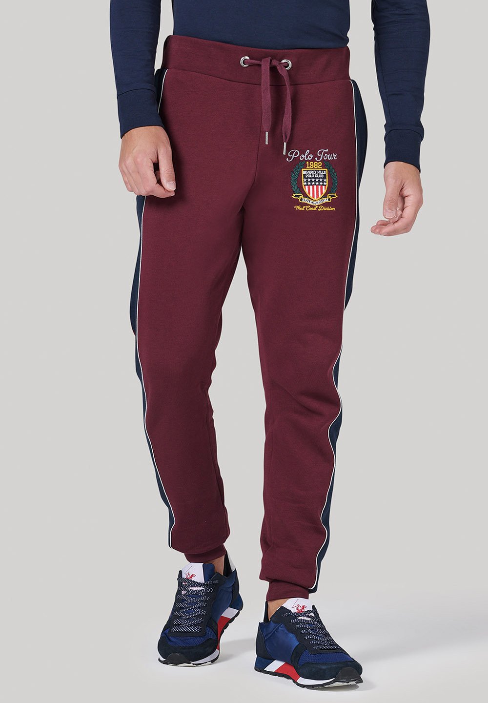 Hills Polo Club Pantalones - w bordo/burdeos -