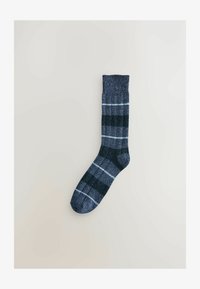 Valittu, blue grey red striped