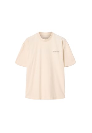 AllSaints, UNDERGROUND  CREW - Trükipildiga T-särk - sandy white
