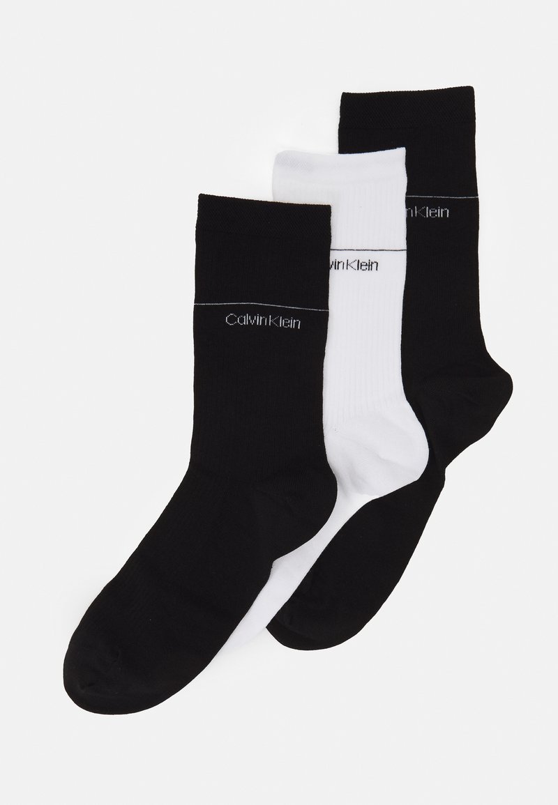 Calvin Klein Underwear WOMEN CARTON SLIDER GIFTBOX 3 PACK - Calze - black