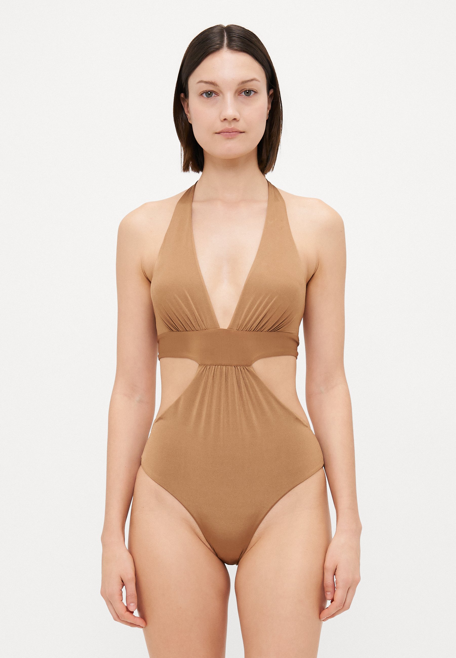 【Max Mara】国内未掲載商品 Cassie ホルターネック 水着 Max Mara Beachwear CASSIE - Swimsuit - hazelnut brown/brown