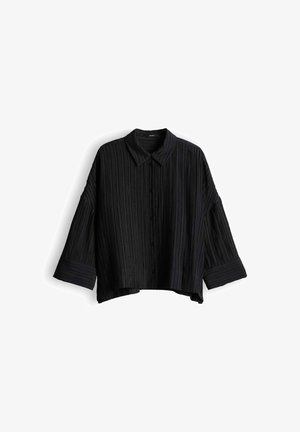 someday., OVERSIZED STRIPE - Camicia - black