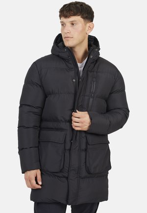 PADDED HOODED LONGLINE  - Manteau d'hiver - black