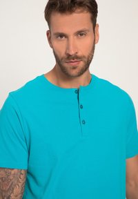 JP1880 HENLEY - T-shirt basic - light blue