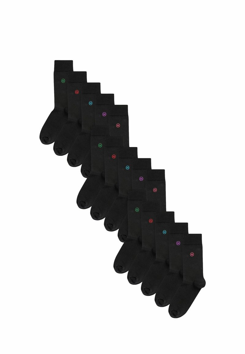 Next EMBROIDERED LASTING FRESH 15 PACK - Calcetines - black rainbow logo