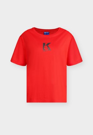 Karl Lagerfeld Jeans, REGULAR K LOGO TEE - T-shirt imprimé - high risk red