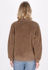 Schmuddelwedda Giacca in pile - dunkelbraun