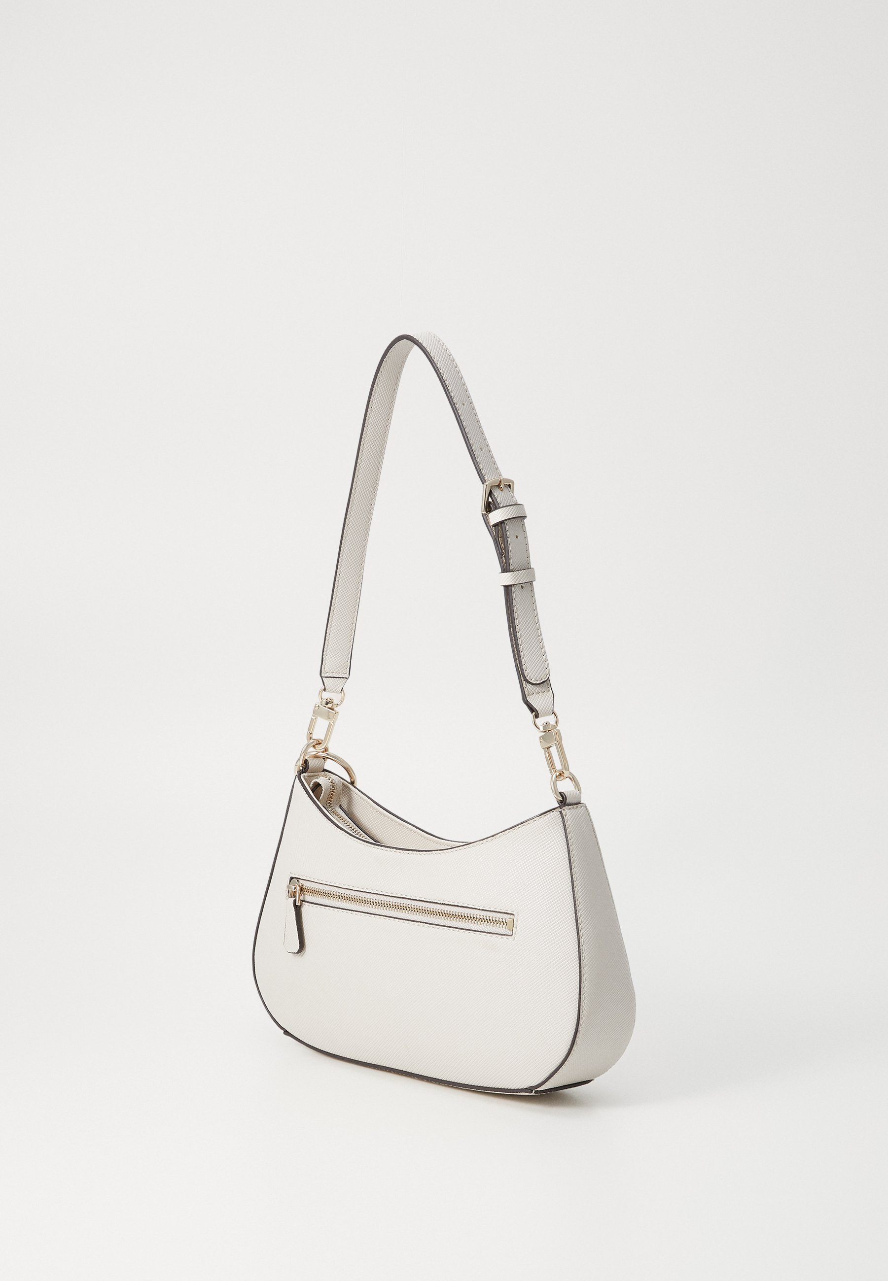 Guess NOELLE TOP ZIP SHOULDER BAG - Geantă de mână - bone/alb