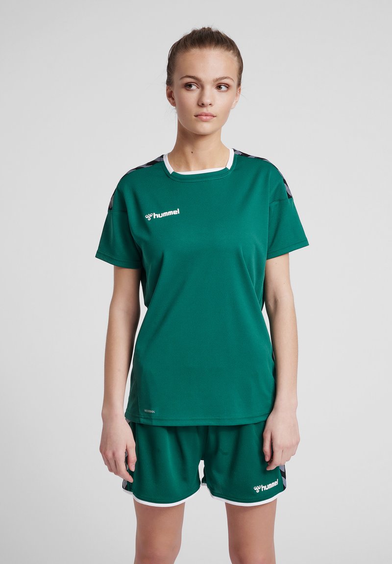 Damen Sportbekleidung | Hummel HMLAUTHENTIC T-Shirt print evergreen/grün - DN66434 Damen Sportbekleidung | Hummel HMLAUTHENTIC T-Shirt print evergreen/grün - DN66434
