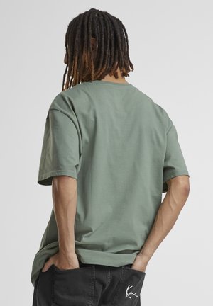 Karl Kani SMALL SIGNATURE ESSENTIAL - Navadna majica - dusty green