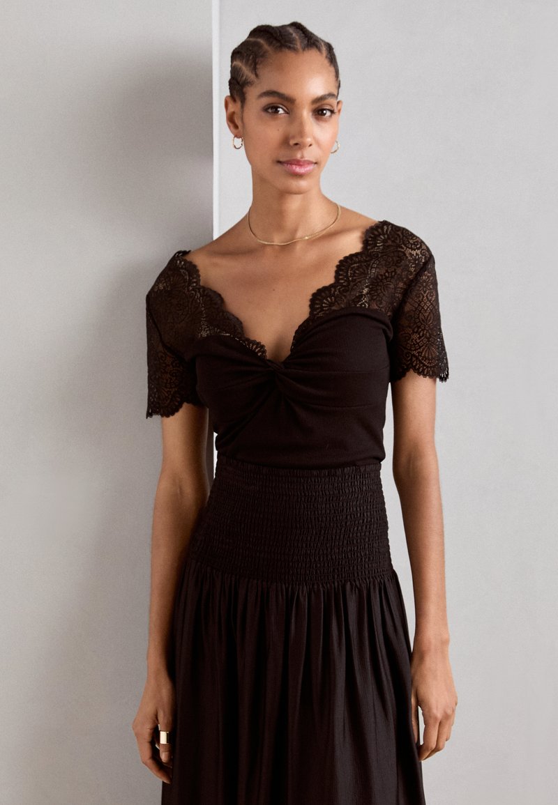Morgan DENNY - Print T-shirt - noir