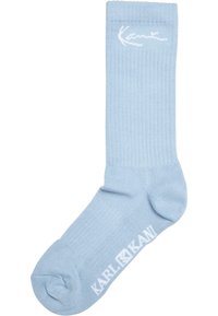 Karl Kani SIGNATURE PACK - Strumpor - dusty rose light blue white