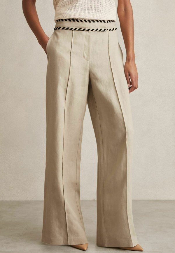 WIDE-LEG WHIPSTITCH - Stoffhose - neutral