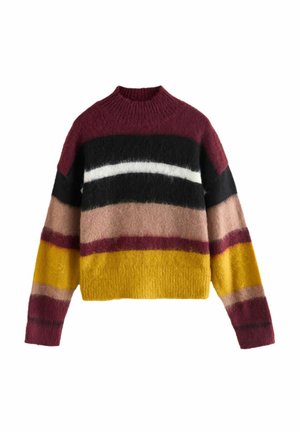 SOFT TOUCH HIGH NECK - REGULAR FIT - Pullover - neutral stripe