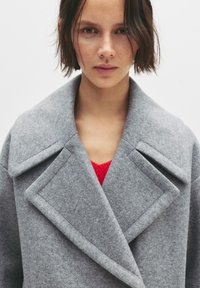 PULL&BEAR SOFT TEXTURE - Klasický kabát - light grey