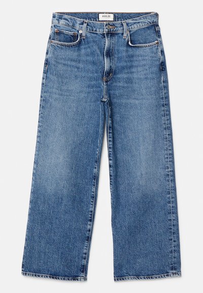 Agolde HARPER CROP - Sirgete säärtega teksad - dark blue