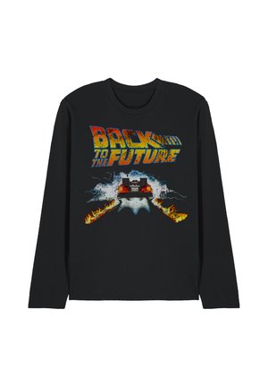 Universal Studios, BACK TO THE FUTURE DELOREAN - Long sleeved top - black
