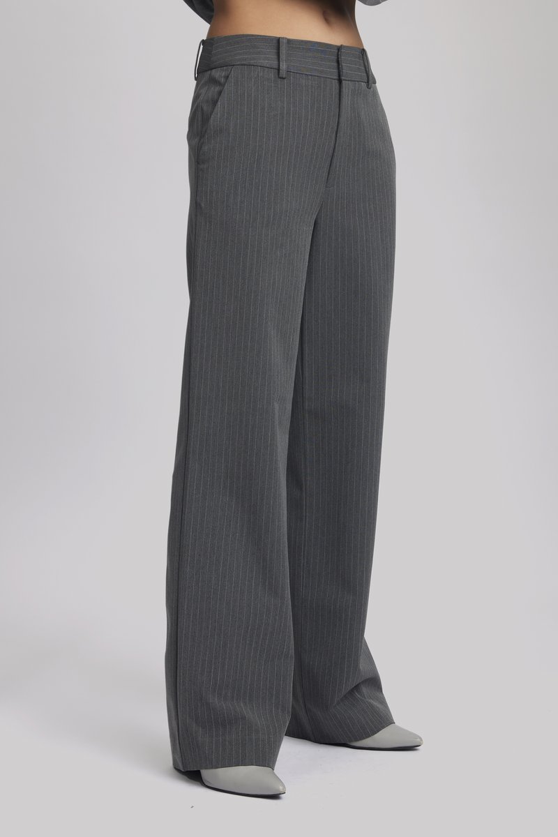Gestuz JOELLE PINSTRIPE PANTS - Kalhoty - grey