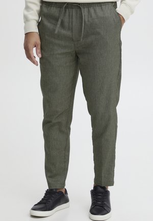 PILOU DRAWSTRING - Trousers - burnt olive melange