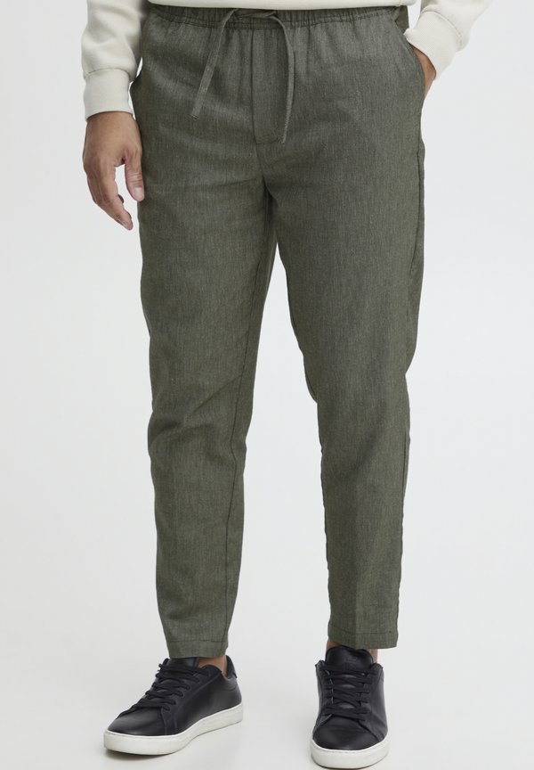 CGPILOU LINEN MIX - Trousers - burnt olive melange
