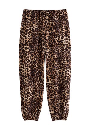 New Look, ANIMAL PRINT CUFFED TROUSERS - Broek - brown pattern