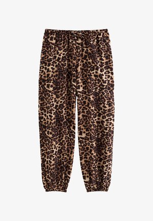 New Look, ANIMAL PRINT CUFFED TROUSERS - Broek - brown pattern