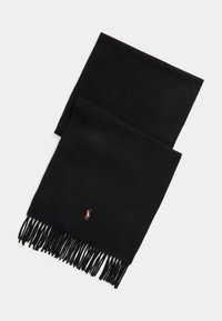 FRINGE VIRGIN WOOL SCARF - Sál - black