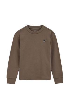 Langærmet T-shirt - dark brown