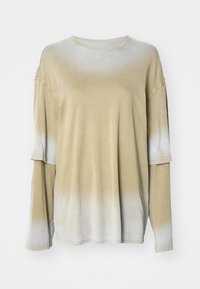 OVERSIZED DOUBLE DYED LONGSLEEVE TOP - Long sleeved top - dark beige fade