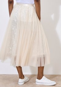 Apricot SEQUIN MID - A-lijn rok - stone