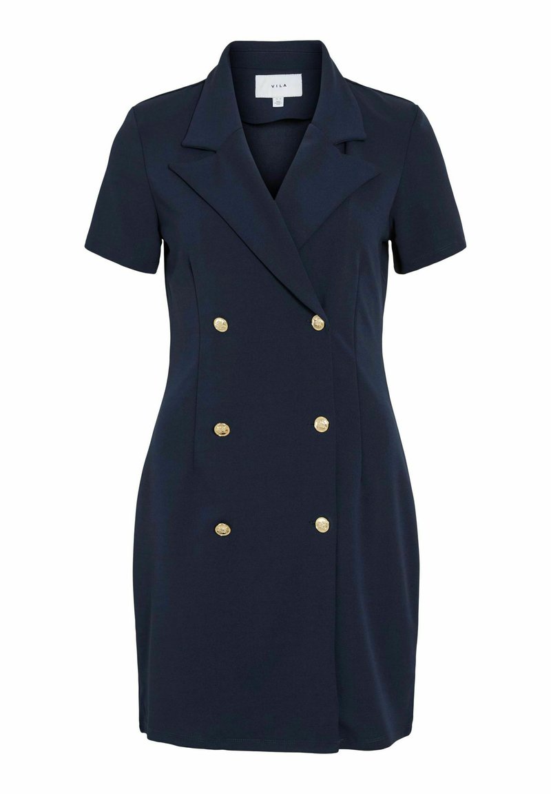 Dress Designs Blue Gold Button Blazer Dress Gold Button Tweed Dress And  Jacket Set Navy  Obsession