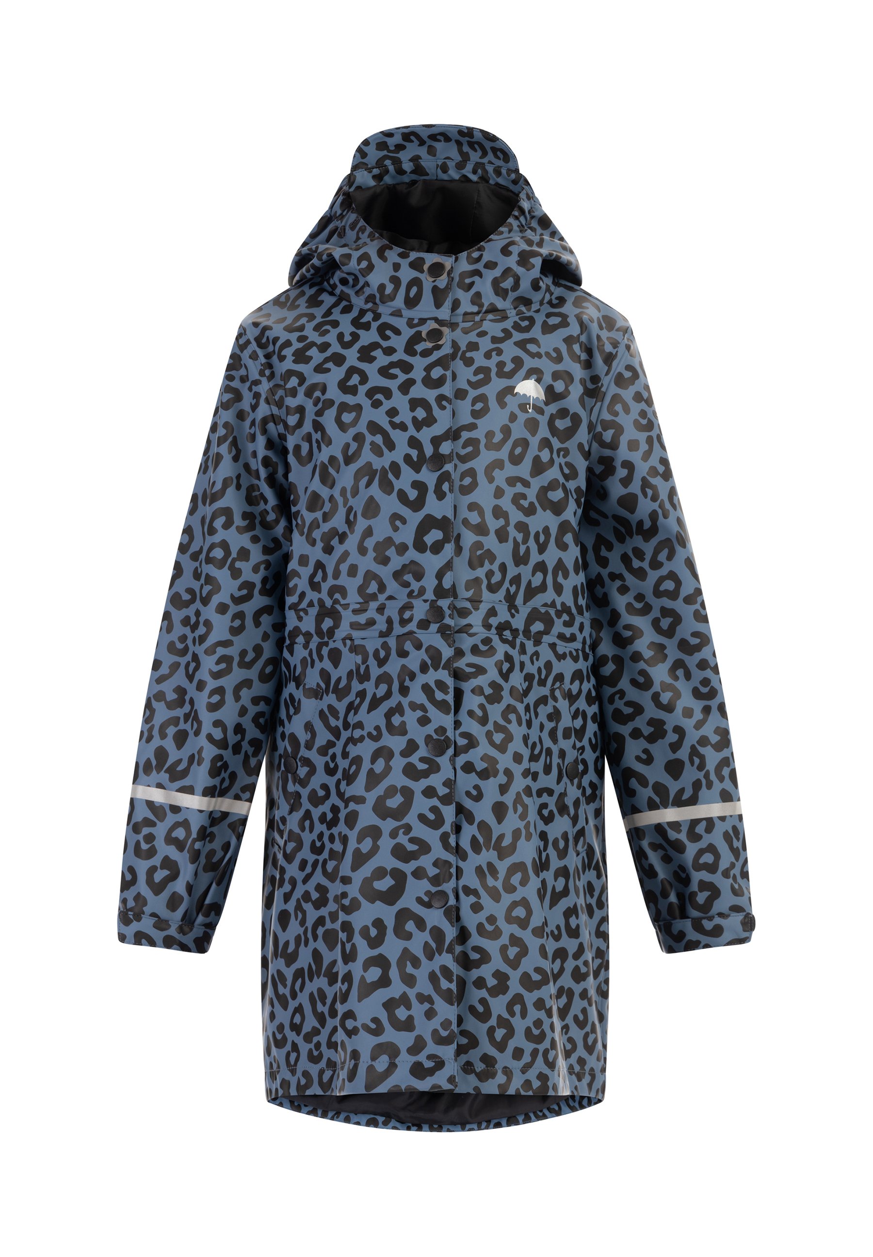 Schmuddelwedda Waterproof jacket blau/grau/schwarz leo/blue