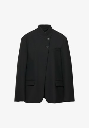 PULL&BEAR, REGULAR DOUBLE-BREASTED - BLAZER - Blazer - black