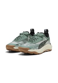 Puma VOYAGE NITRO 3 - Laufschuh Trail - eucalyptusalpine snowblack/grün