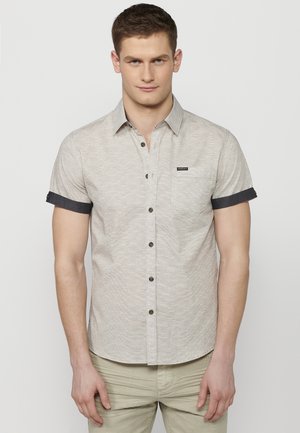 SHORT SLEEVE - Vapaa-ajan kauluspaita - gris grey