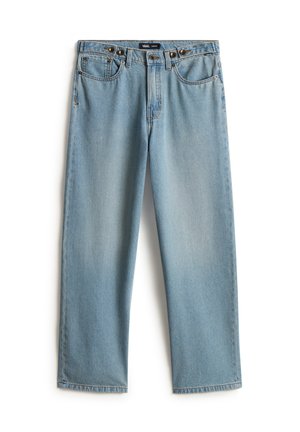 CINCHED CHECK - Baggy jeans - medium blue