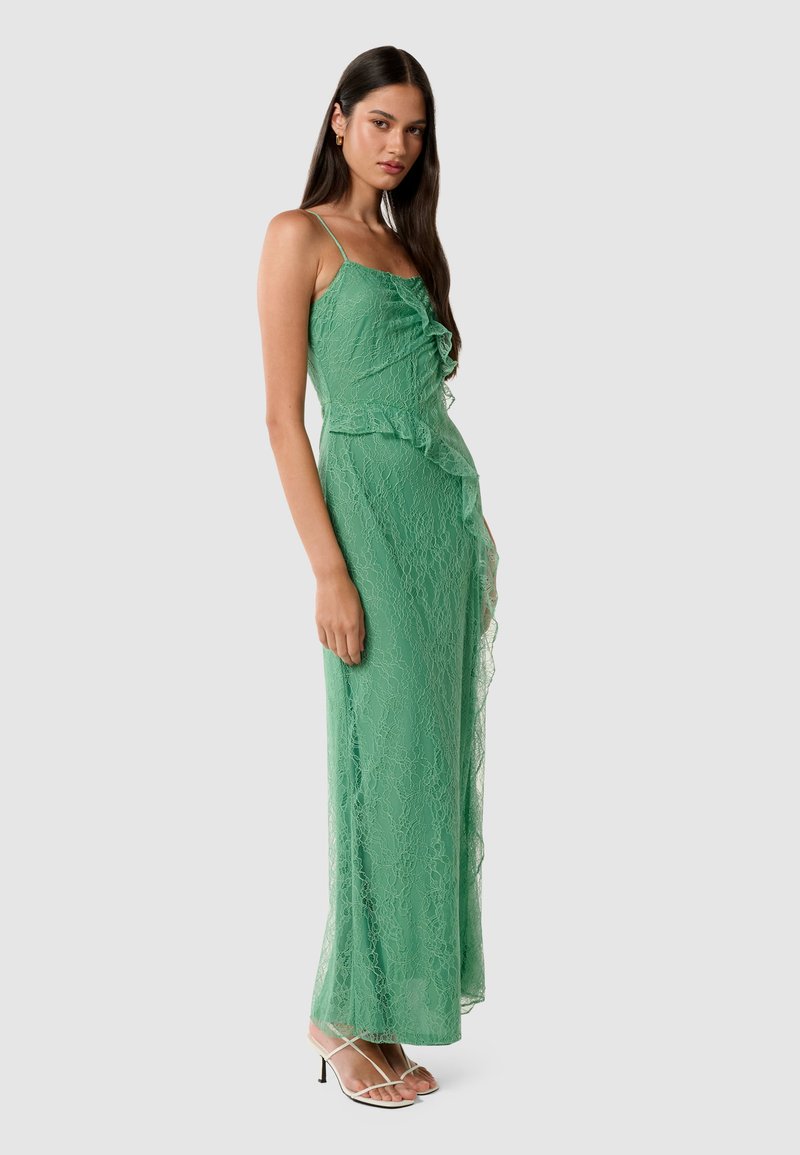 Forever New MAYBELLE RUFFLE - Cocktail dress / Party dress - green spruce/ green - Zalando.ie